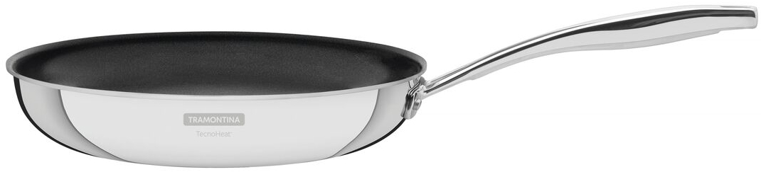 Tramontina Nonstick Tri-Ply Grain 1.20L 20 cm Inox Frying Pan Silver